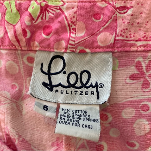 Lilly Pulitzer "Beach Blanket Bingo" Capri Pants - Picture 4 of 5